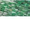 Natural Dark Transparent Emerald Green Smooth Jade Flat Rectangle Cube Beads Length is 14 Inches & Sizes from 7mm to 8mm Approx. 